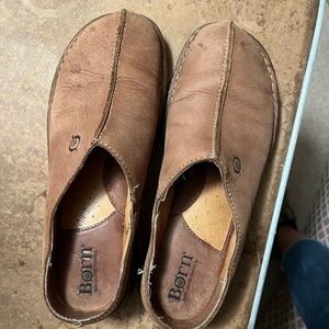 Brown Born clogs